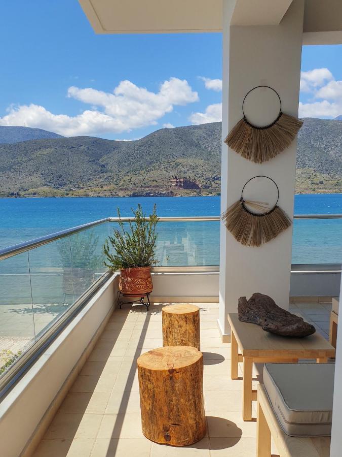 Boho Beach House In Itea-Delphi Exterior foto